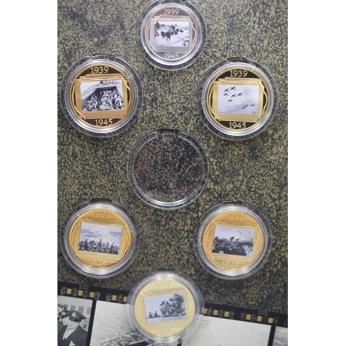 62 - The London Mint Office - The Road to Victory Coin Set - with Certificate of Authenticity - Incomplet... 