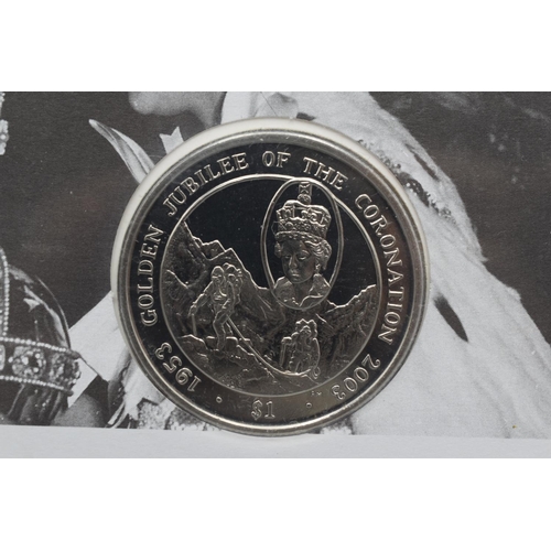 63 - A 2003 British Virgin Isles Coronation Jubilee Coin Cover