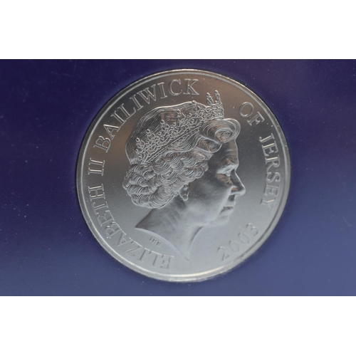 66 - A 2003 Jersey Five Pound Coin, Commemorating 1000 Years of Naval Excellence.