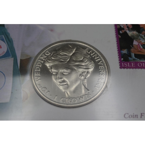 69 - A 1997 Isle of Man Five Pound Commemorative Coin Cover, Diana Spencer.