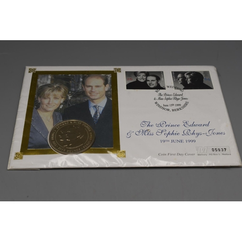 79 - A Five Pound UK Royal Wedding (Edward and Sophie Rhys-Jones) Commemorative Coin Cover.