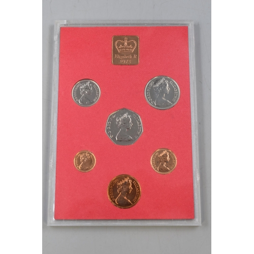 6 - 1973 Royal Mint Proof Coin Collection complete in Presentation Case.