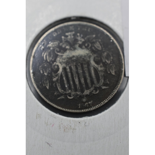 8 - USA 1867 Shield Nickel