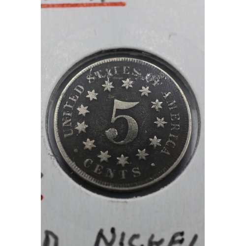 8 - USA 1867 Shield Nickel