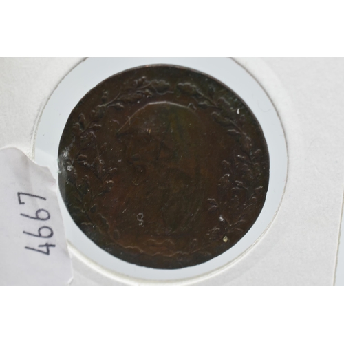 30 - Druid Head 1793 Halfpenny Token