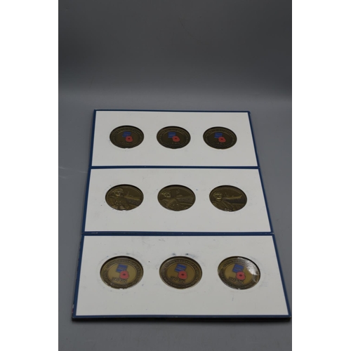 34 - Three Sets of The Royal British Legion 'Live On' Commemorative Collection Bronze Coins.