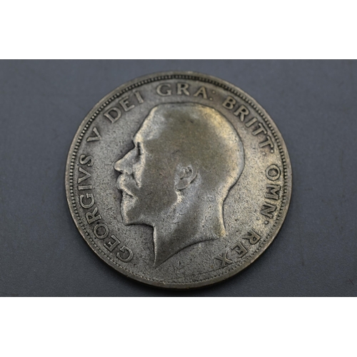 67 - 1925 George V Silver Half Crown Coin.