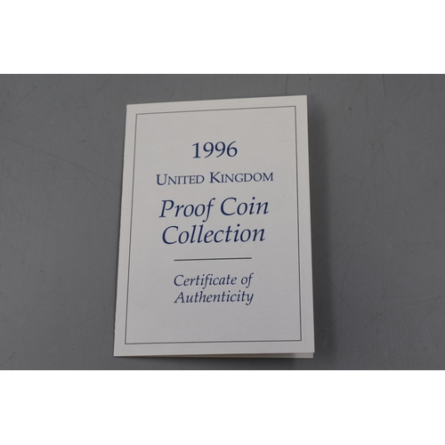 70 - 1996 Proof Coin Set Commemorating 25 Years of Decimal Coinage. Complete in Presentation Case.