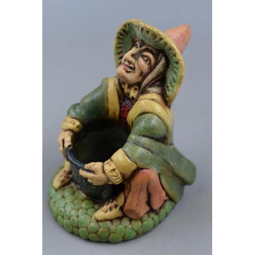 2 - Rare Vintage Pendelfin Witch with Cauldren. These were the First Pendelfin Models before Rabbits wer... 