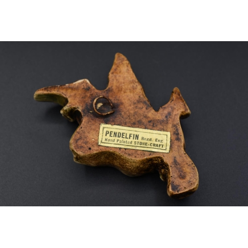 29 - Very Rare 1950’s Pendelfin Miniature ‘Flying Witch’ Wall Plaque Bases on the Famous Pendle Witch. Ap... 