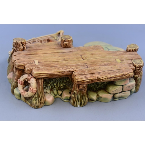 79 - Pendelfin Large Jetty With Boat Approx 11” x 12” x 5”