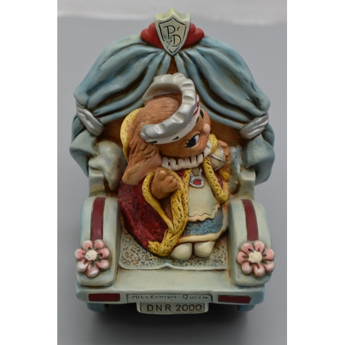 144 - Pendelfin Limited Edition Millennium Queen And Flunky Approx 18cm x 24cm