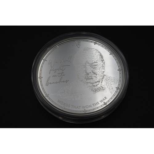 10 - Elizabeth II VE Day 75th Anniversary £10 Winston Churchill Coin with Case and Certificate.