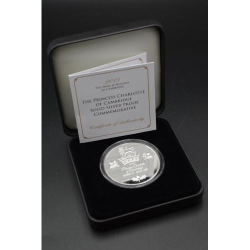 13 - Silver Proof Princess Charlotte Commemorative Limited Edition coin Complete with Case and Certificat... 