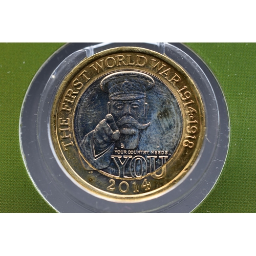 32 - Elizabeth II 2014 First World War £2 Centenary Coin in Case