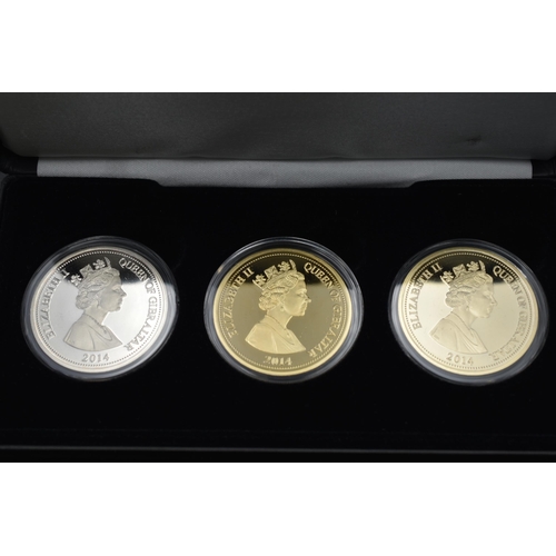 37 - Elizabeth II Centenary of World War I (Includes Two 24 ct Gold Plated) Proof Coin Collection Complet... 