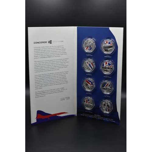 42 - Limited Edition Elizabeth II Concorde Silver edition Coin set in Case