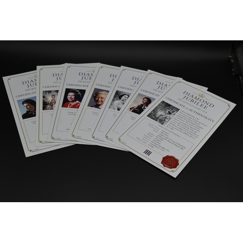 46 - Limited Edition Elizabeth II 2012 Diamond Jubilee 12 Coin Set Complete with Certificates and Display... 