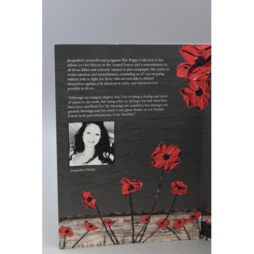 48 - Jacqueline Hurley War Poppy Collection Picture Coin Set in Display Case with A Kiss  to Last forever... 