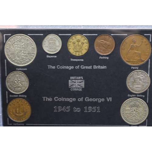 65 - The Coinage of George VI 1945 to 1951 including Silver in Presentation Case