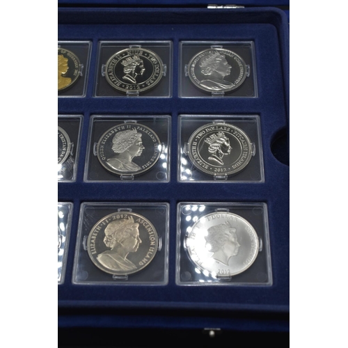 22 - Queen Elizabeth II Diamond Jubilee Limited Edition Numismatic Coin Collection. Twelve Various Coins ... 