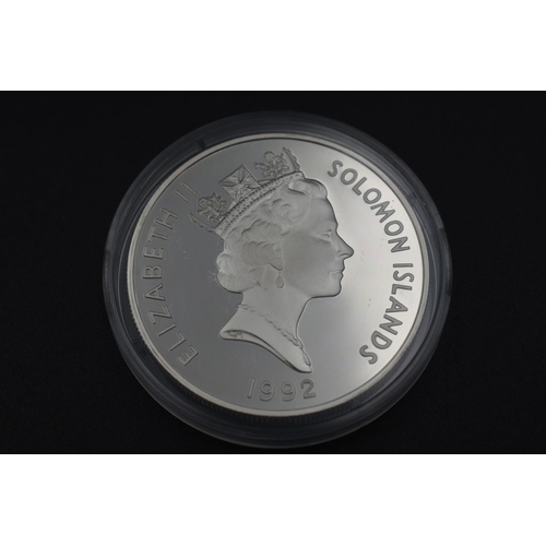 34 - Solomon Islands 10 Dollar 925 Silver Proof Coin for Elizabeth II Coronation 1953 to 1993. Complete w... 