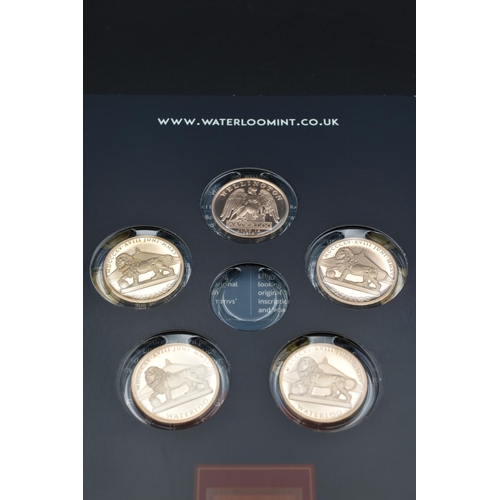 37 - Battle of Waterloo Brilliant Uncirculated Limited Edition Bronze Coin Collection in Case (5 Coins)