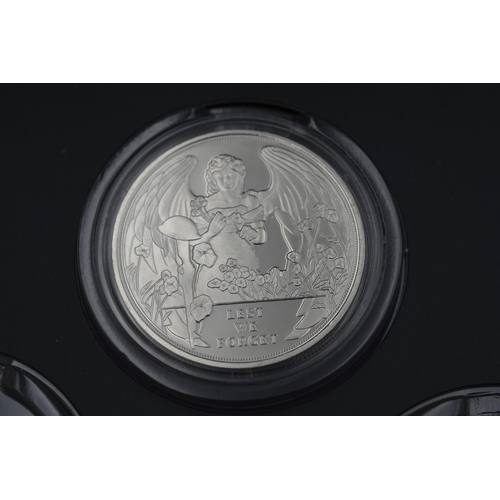 50 - The London Mint A War to End all Wars Coin Case containing a Elizabeth II Lest We Forget One Crown