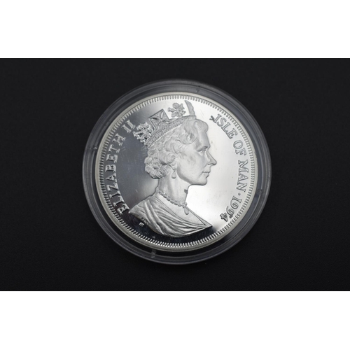 3 - Silver 925 Elizabeth II Isle of Man D-Day 50th Anniversary One Crown Complete with Certificate of Au... 