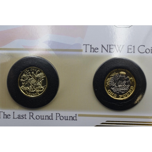 59 - Limited Edition The United Kingdom's New and Old £1 Coin Cover with Certificate of Authenticity and ... 