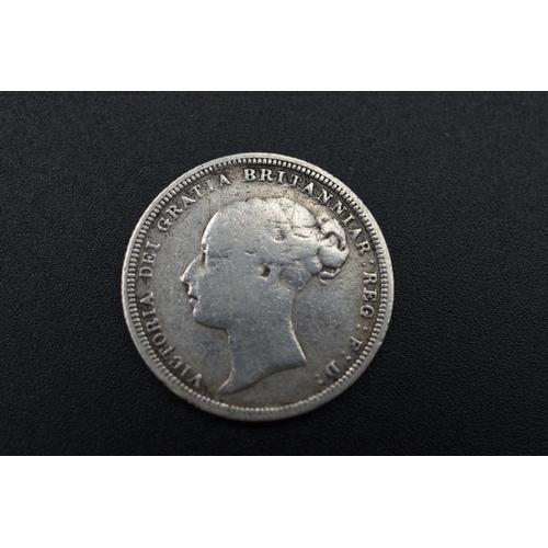 63 - Victoria Young Head 1885 Silver Sixpence