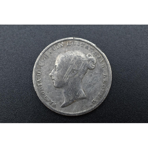 65 - Victoria Young Head 1842 Silver Sixpence