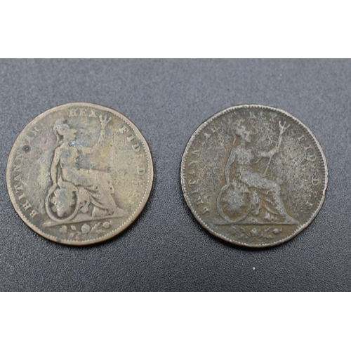 72 - George IIII & William IIII 1826 and 1834 Farthings