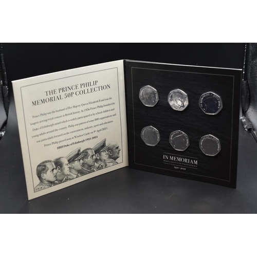 83 - The Prince Philip Memorial 50p Brilliant uncirculated Coin set