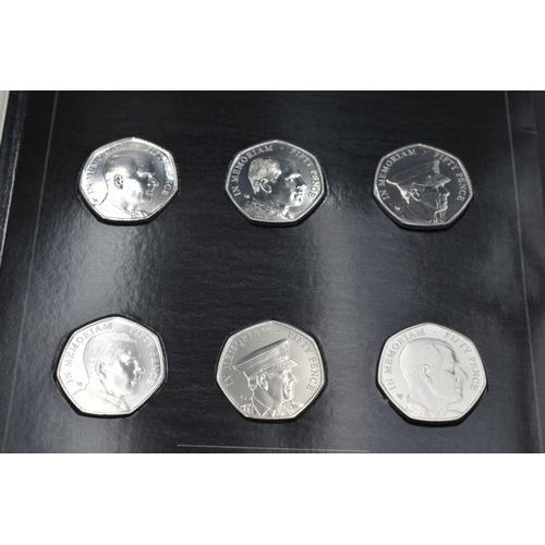 83 - The Prince Philip Memorial 50p Brilliant uncirculated Coin set