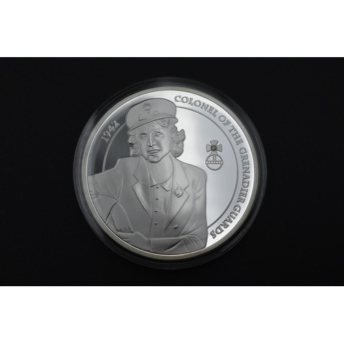 87 - Elizabeth II Diamond Jubilee Silver Plated 50mm proof medal with Inset Genuine Diamond complete with... 