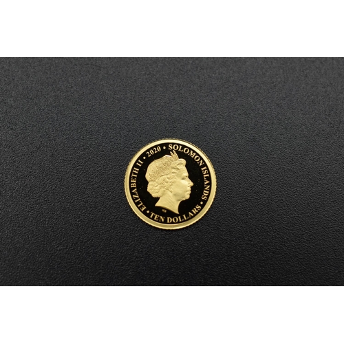 96 - Elizabeth II Gold 24ct $10 Dollar 75th Anniversary of Victory Coin