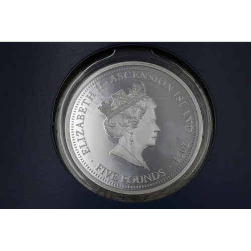 97 - Prince Philip Memorial Salute £5 Proof Coin Coin Layered in Pure Silver Complete with Case and Authe... 