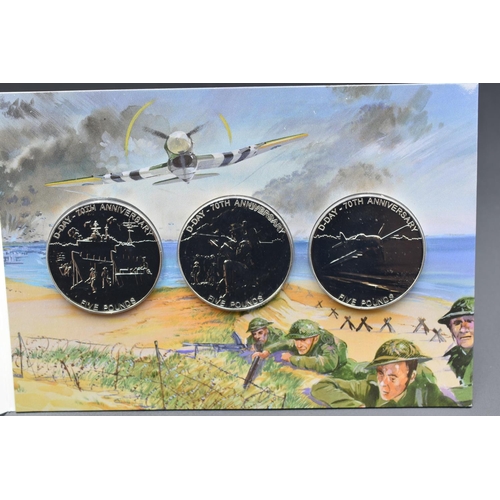 98 - Elizabeth II 70th Anniversary D Day Brilliant Uncirculated three Coin Set