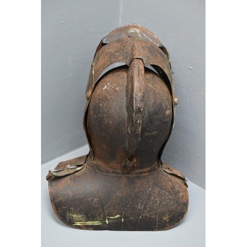 22 - Vintage Steel Close Helmet