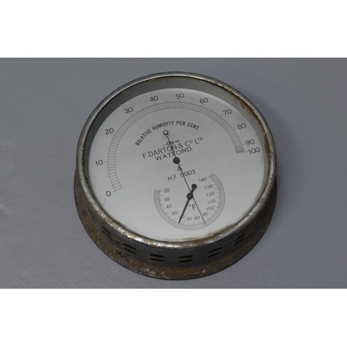 79 - British Military Hydrometer and Thermometer 15cm Diameter