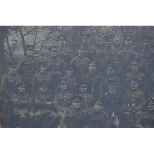 135 - Original Large WWI Photograph showing Warrant Officers and Sergeants of the 5th Battalion of the Ale... 