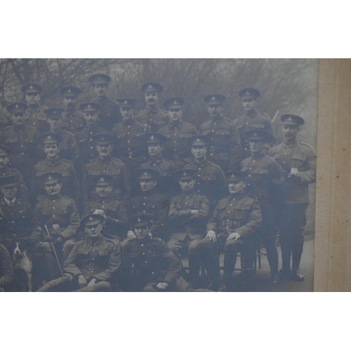 135 - Original Large WWI Photograph showing Warrant Officers and Sergeants of the 5th Battalion of the Ale... 