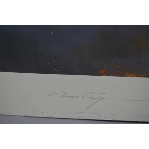 140 - Robert Taylor Signed Limited Edition Print, entitled Lancaster Under Attack. Signed by Bill Reid VC ... 