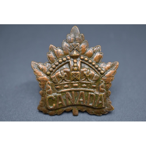 166 - Canada General Service Cap Badge