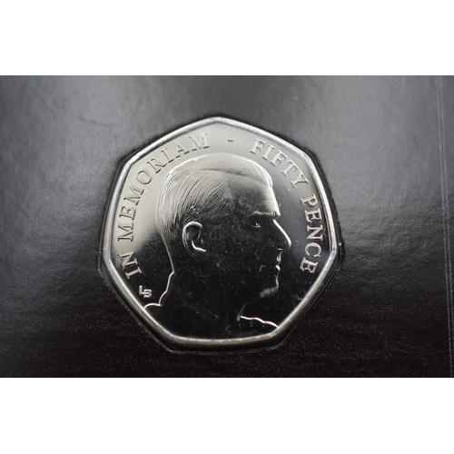 71 - Brilliant Uncirculated Fifty Pence Coin in Memoriam of His Royal Highness Duke of Edinburgh 1921-202... 