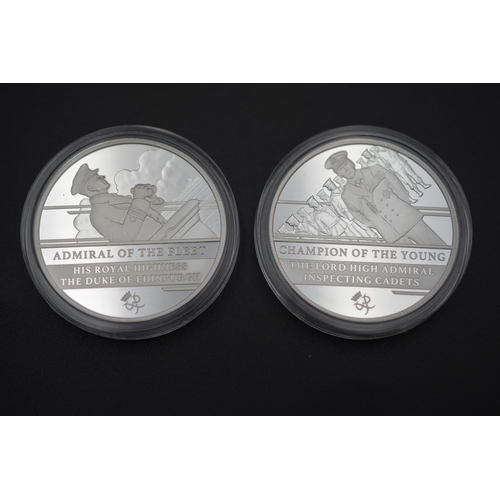 Two 2021 Ascension Island One Crown Coins. Prince Philip Admiral of The Fleet and Champion of The Young