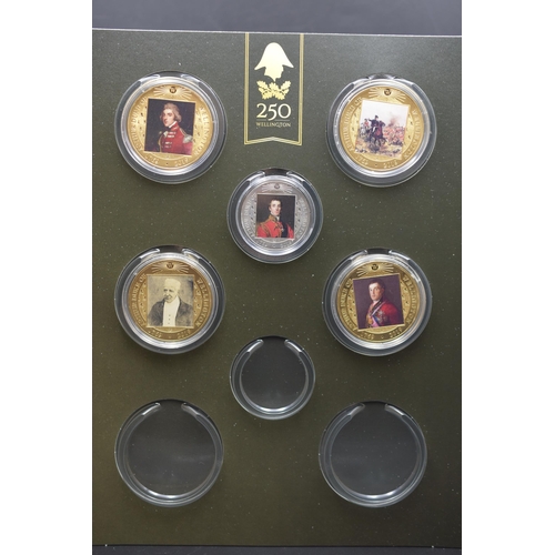 74 - Wellington The Life & Legacy Collectable Coin Folder including Five Commemorative Coins