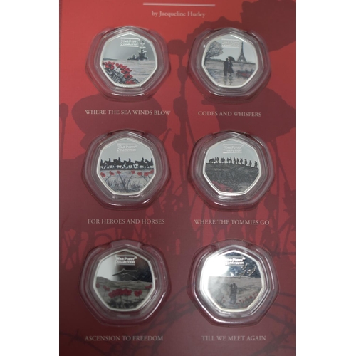 87 - Jacqueline Hurley War Poppy 2020 Limited Edition Coin Collection includes Silver 999, Gold Plated an... 