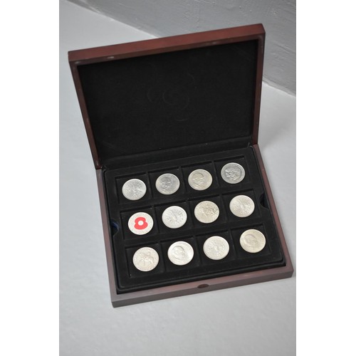 88 - Large Selection of Commemorative Crowns and Five Pound Coins. Includes D Day 60th Anniversary, Poppy... 